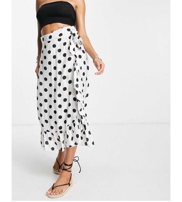 Spódnica groszki wiązanie