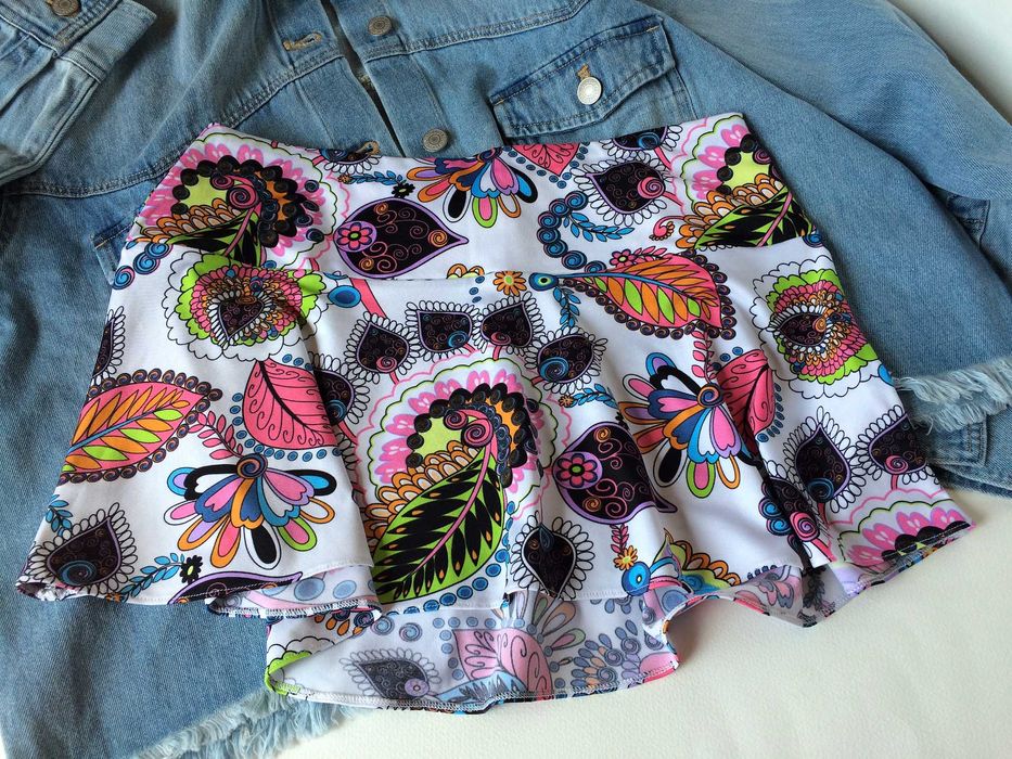 Юбка летняя мини. Летняя короткая юбка. Пляжная юбка. Спідниця міні.