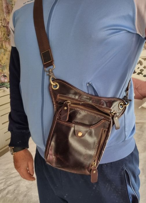 Мужская сумка на пояс или через плечо