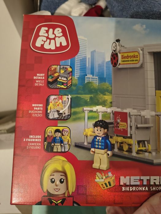 Klocki elefun metropolis sklep ciężarówka Biedronka