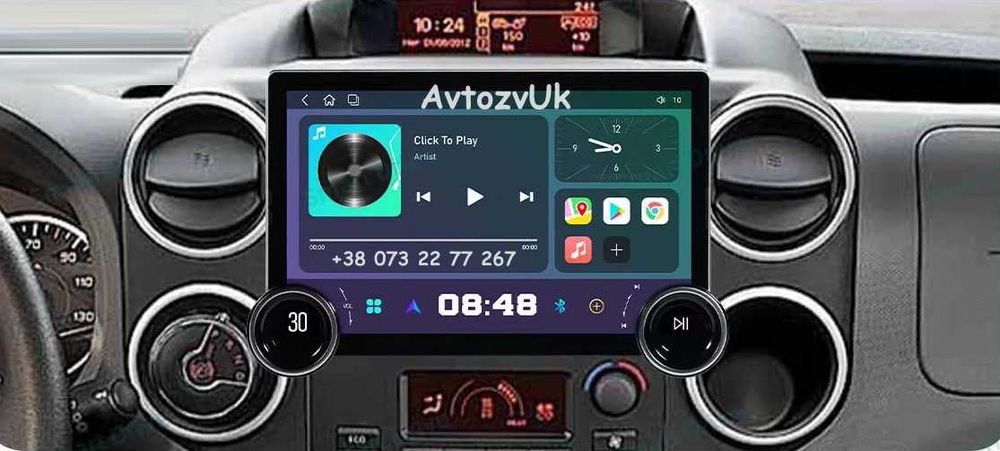 Магнітола Citroen BERLINGO Peugeot PARTNER Opel COMBO CARGO Андроїд 16
