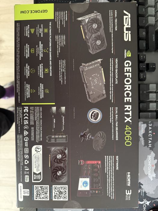 Продаю відеокарту ASUS  GeForce RTX 4060 Dual V2 OC Edition 8GB