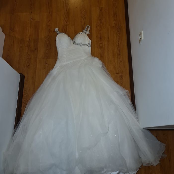 Vestido noiva com saiote