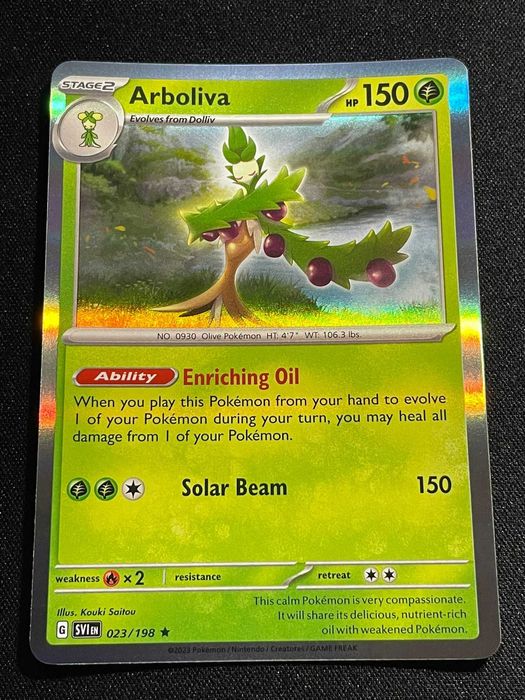 Carta Pokémon Arboliva 23/198 Scarlet & Violet