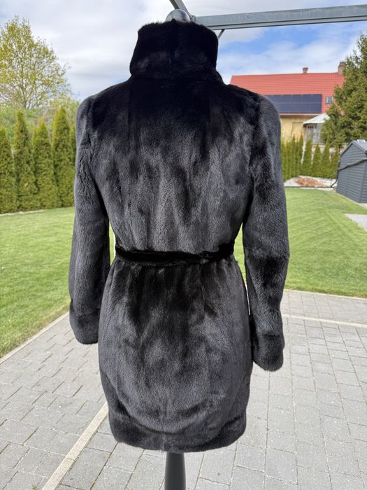 Futro naruralne z norek Blackglama Xs S  Włoskie