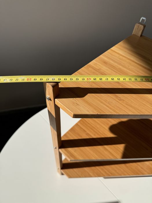 RÅGRUND Regał narożny pod umywalkę bambusowy
