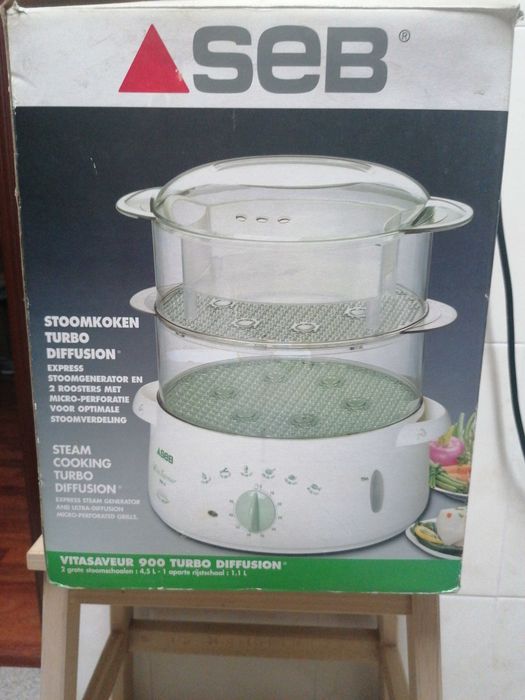 Panela de Cozinhar a Vapor 650W Dupla Camada