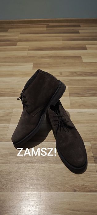 Zamszowe buty męskie,r.46(31 cm)!