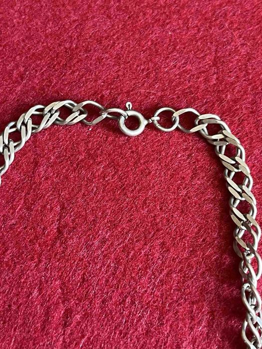 Srebrny Męski komplet - Łańcuszek i Bransoletka. Srebro 925