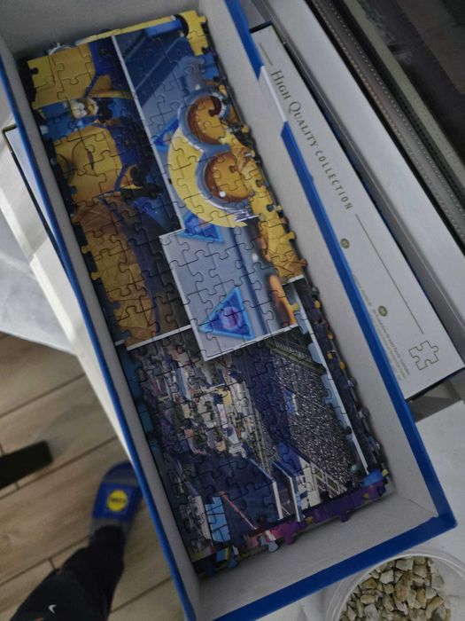 3 Puzzle: minionki, bohaterowie, 3D ze smokiem