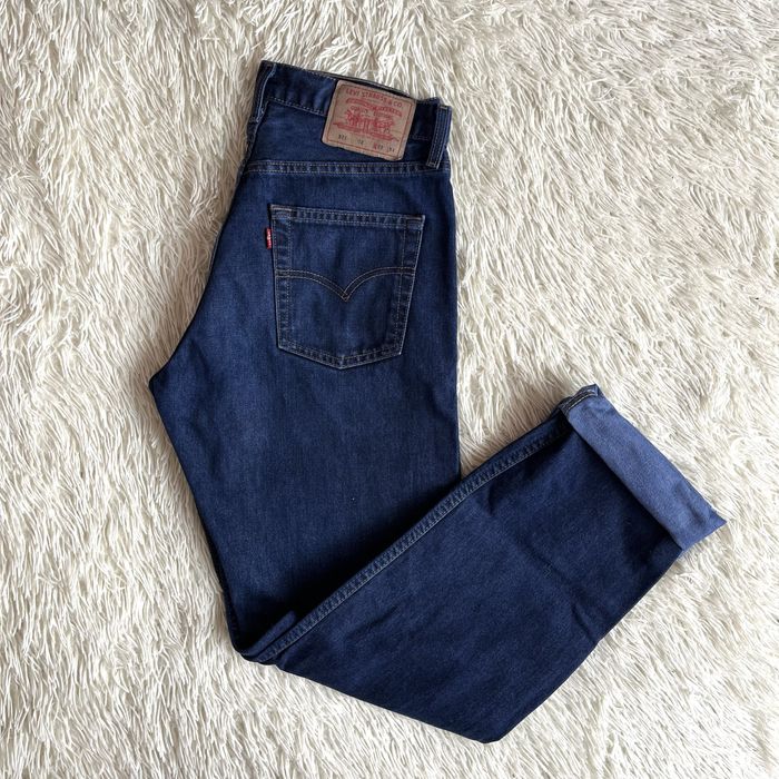 Levis 521 прямі класичні плотні сині вінтажні джинси levi’s 501