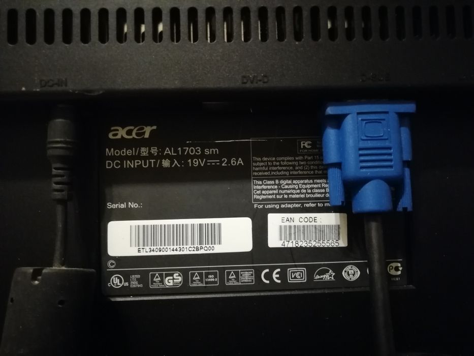 Monitor de Computador Marca Acer