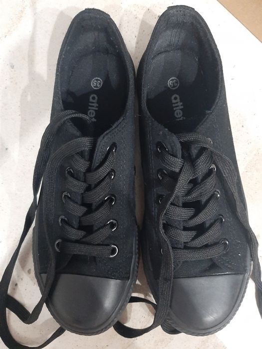 Trampki tenisówki czarne r. 35