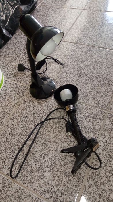 Candeeiros mola + secretária