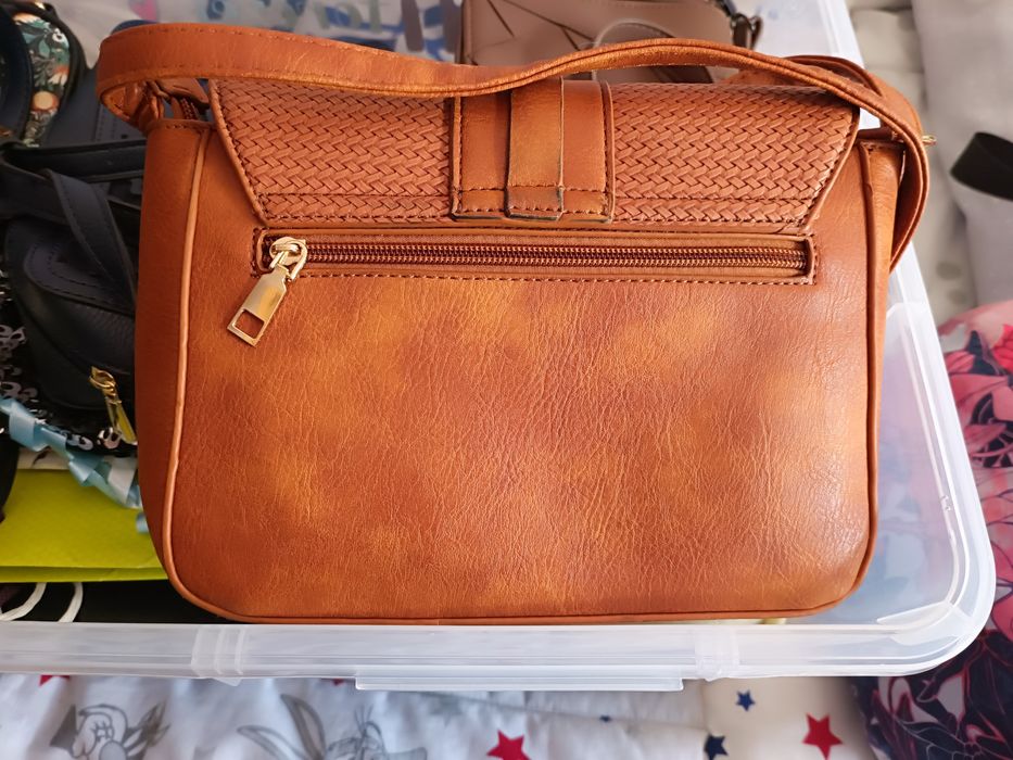 Mala à tiracolo camel