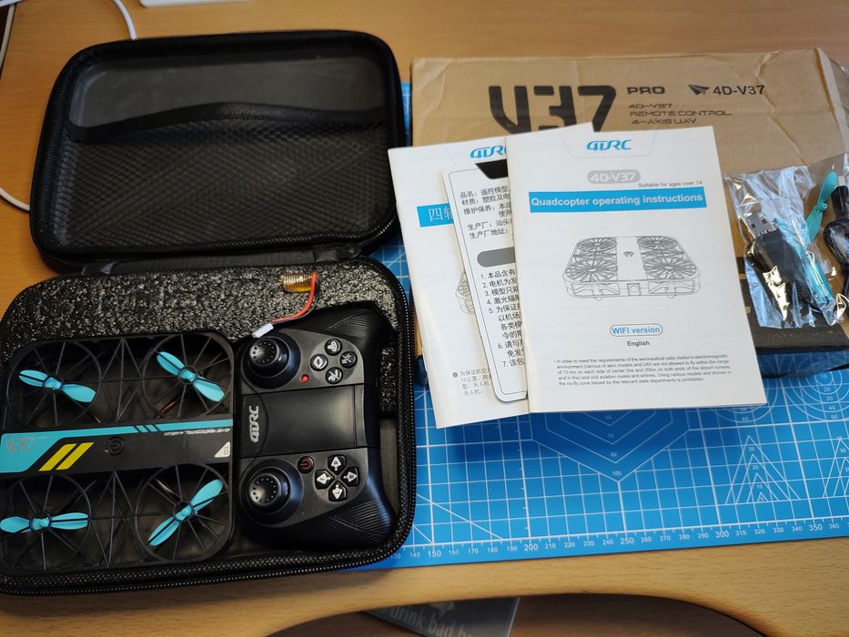 4DRC 4D-V37 Dron z Kamerą 4K, 5G WiFi FPV, 3 Baterie - NOWY