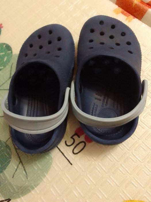 Тапочки шлепки кроксы для мальчика размер 24/25