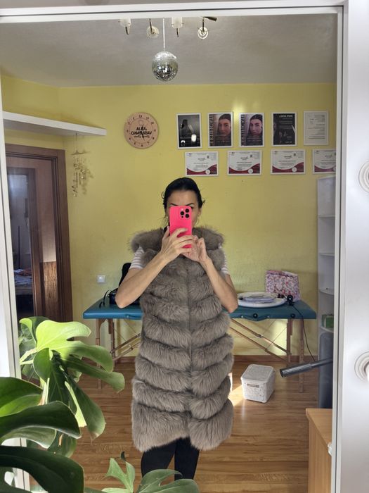 Шуба -трансформер из песец