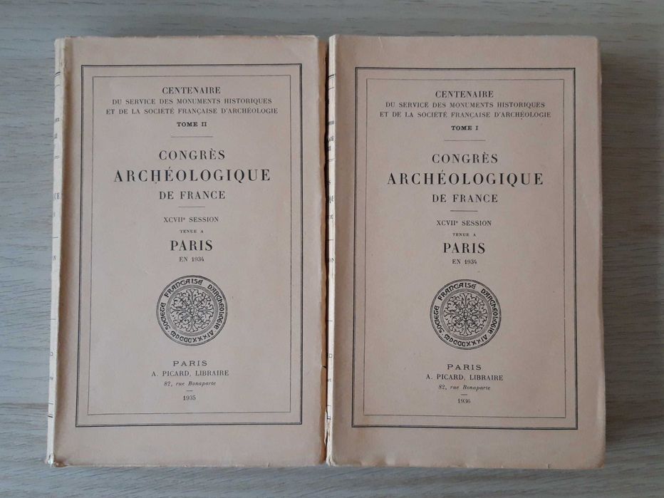 Congrès Archéologique de France, Paris 1934 (2 volumes)