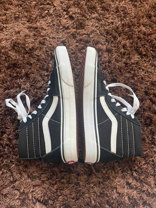 Венс Олд Скул 38 24 см Vans Old Skool Hi Black високі чорні