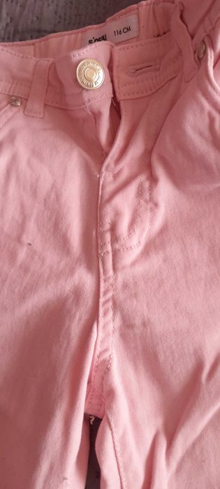 Spodnie różowe Sinsay 116