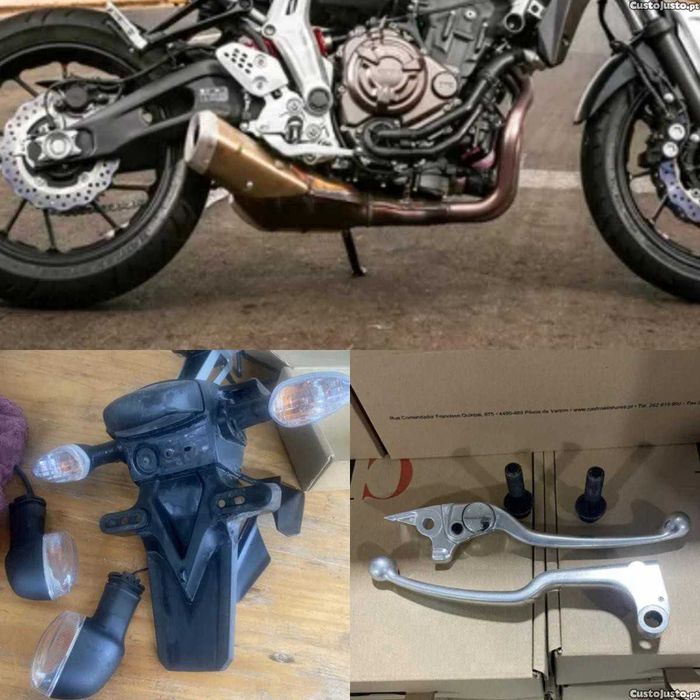 Escape original, piscas, manetes yamaha mt 07 2016