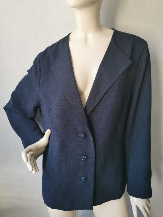 vintage żakiet jedwab i viskoza roz 48/50