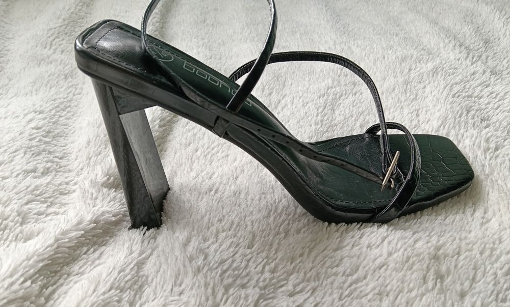 Nowe sandały obcas słupek Boohoo rozm.40