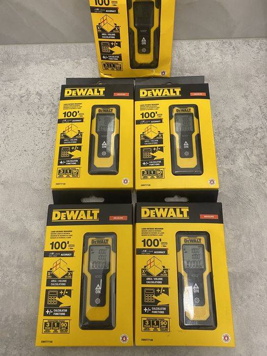 DeWALT лазерний метричний вимірювач відстані DWHT77100