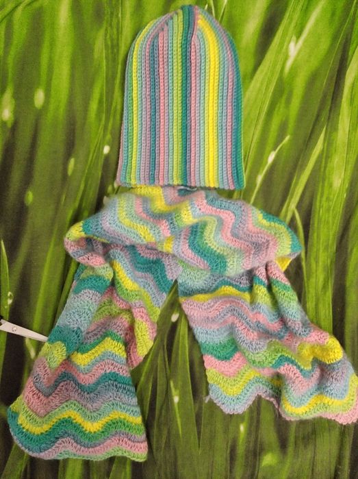 Komplet czapka szarf