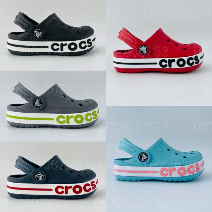 Крокси дитячі Crocs Bayaband candy pink крокси  рожеві пудра