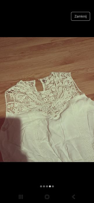 Biała sukienka midi