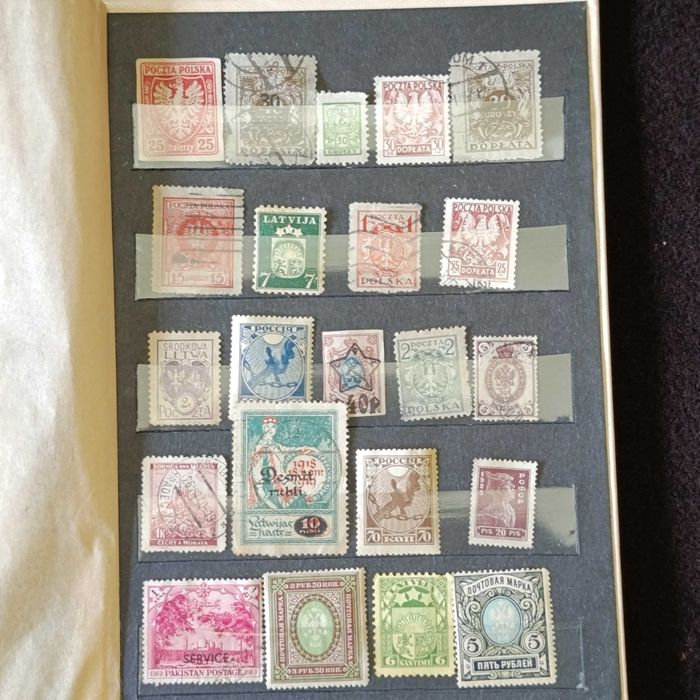 Klaser znaczków 32 szt Watykan Jan Paweł II Polska międzywojenne