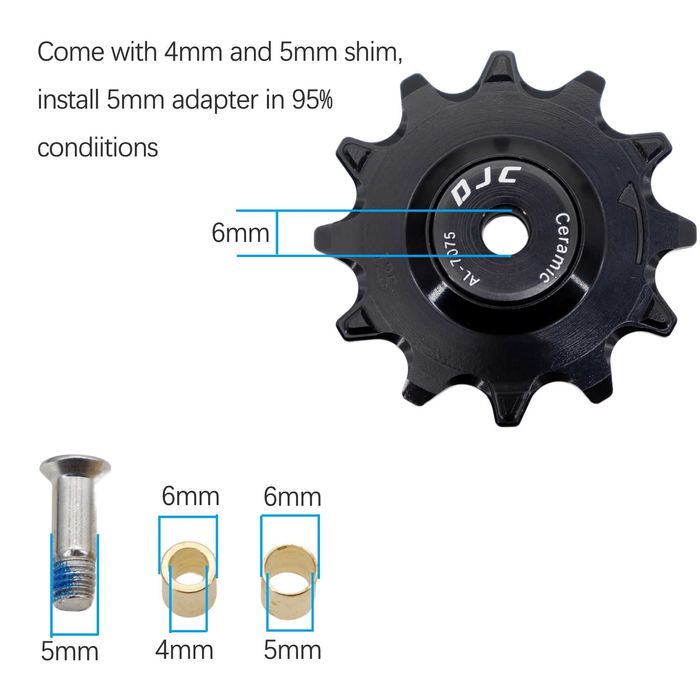 DJC Kółko przerzutki - łożysko ceramiczne SHIMANO SRAM 8-12 SPEED