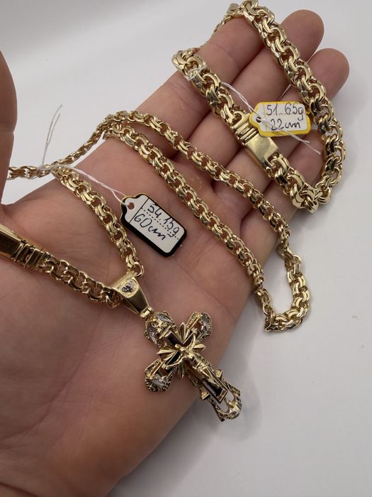 Nowy złoty zestaw Garibaldi Pr. 585 14K