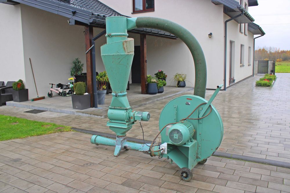 Dmuchawa do zboża 7,5 kW Duża Dmuchawa ssąco tłocząca KOMPLET RURY