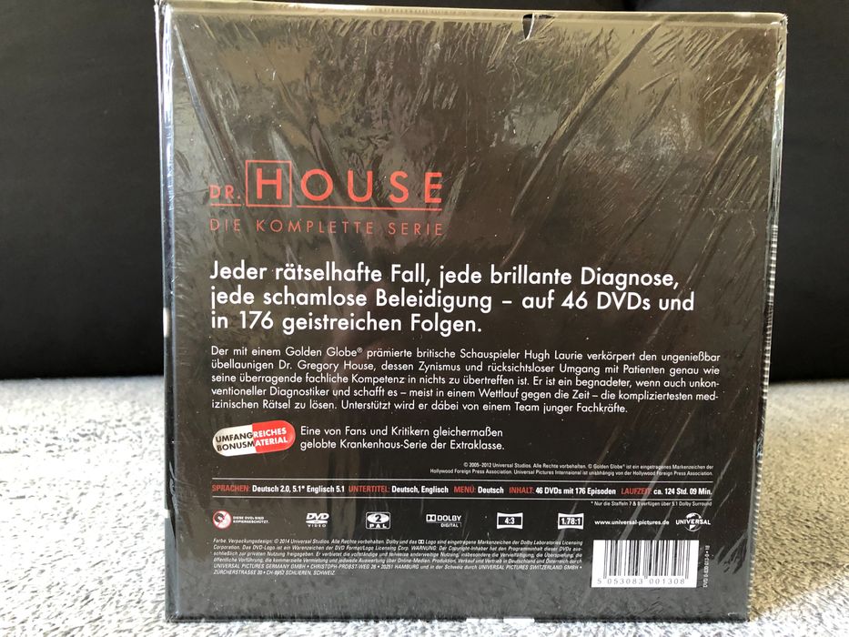 Dr House [46 DVD] Sezony 1-8 /Komplet/ Napisy ENG