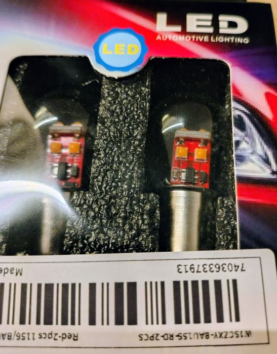 Żarówki samochodowe LED 12v 21/5w pomaranczowe