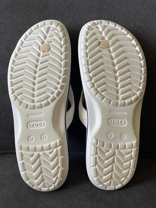 В'єтнамки тапочки Crocs Crocband Flip white р. 45-46 M11(30 см)