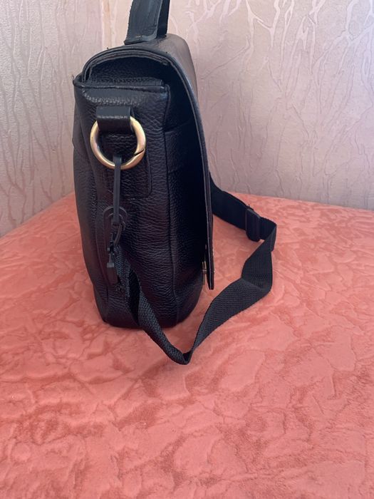 Мужской кожаный портфель производство Италия