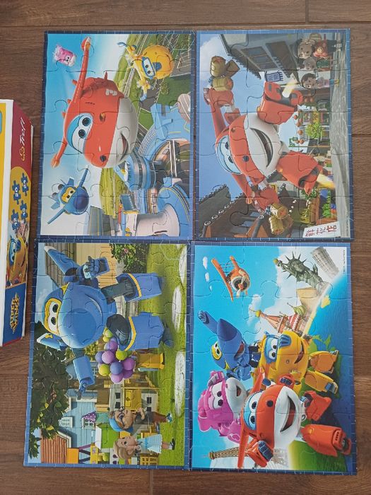 Puzzle Trefl 4w1 Super Wings kompletne