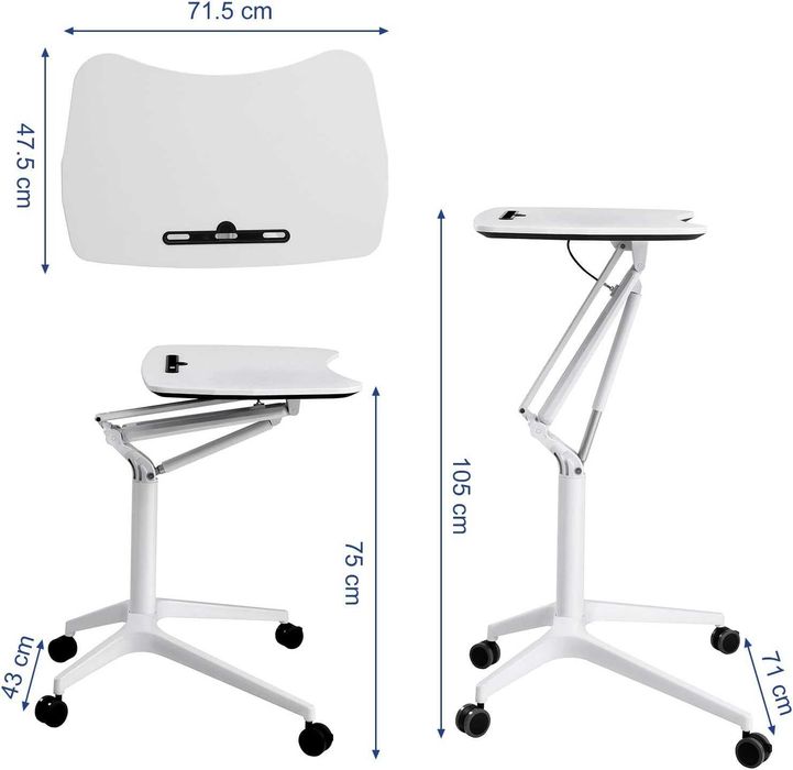Nowy regulowany stolik pod laptopa / biurko / blat / SONGMICS !9835!