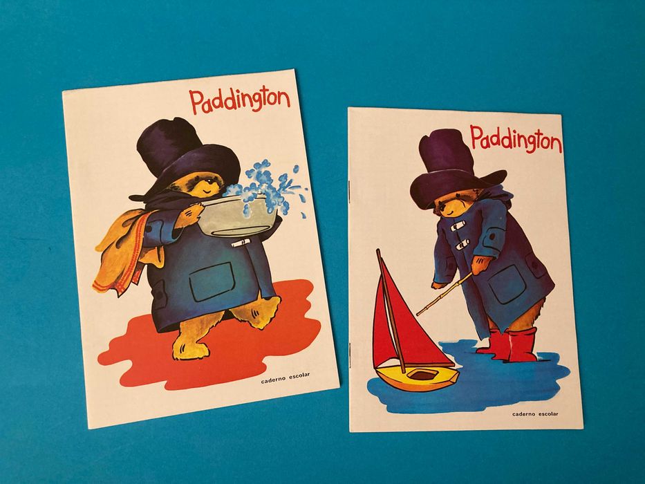 Colecção Completa de 8 Cadernos Escolares do Paddington Anos 70