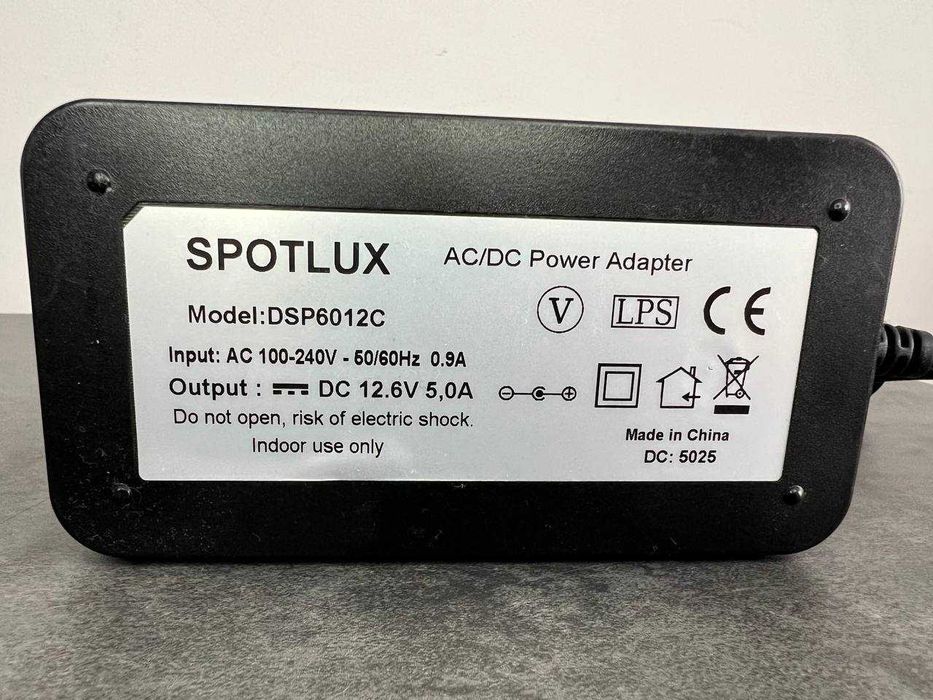 Блок живлення (адаптер) SPOTLUX 12.6V 5A (63W)