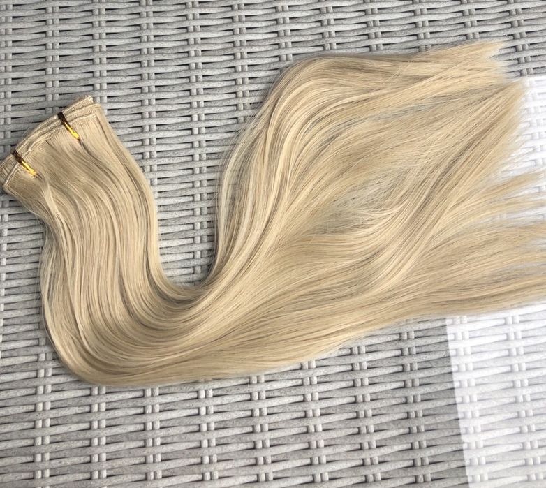 Premium Ultra Włosy doczepiane, naturalny blond, 16 klipsów, 317.