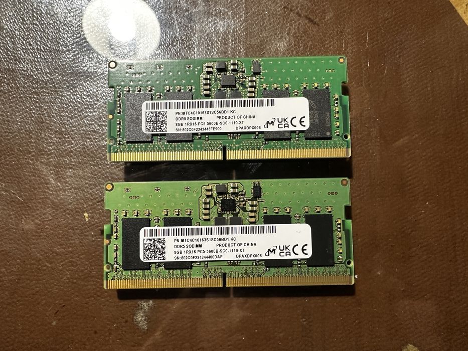 Оперативна памʼять DDR5 4800 2х8gb