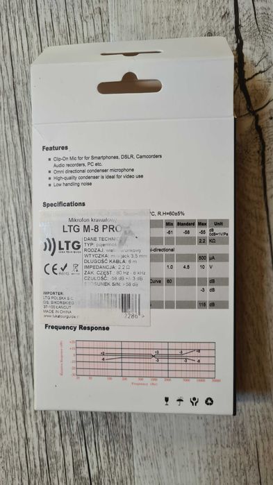 mikrofon krawatowy LTG M-8 PRO 6m - Wrocław i Opole