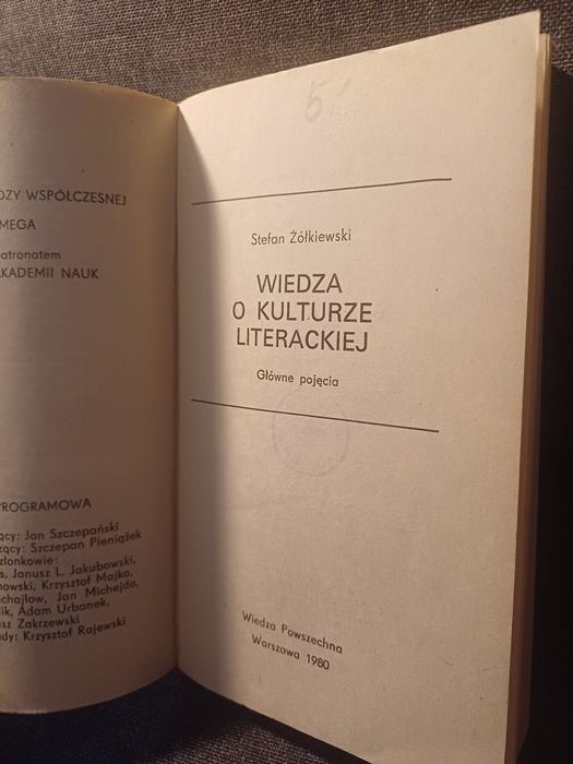 Stefan Żółkiewski Wiedza o kulturze literackiej