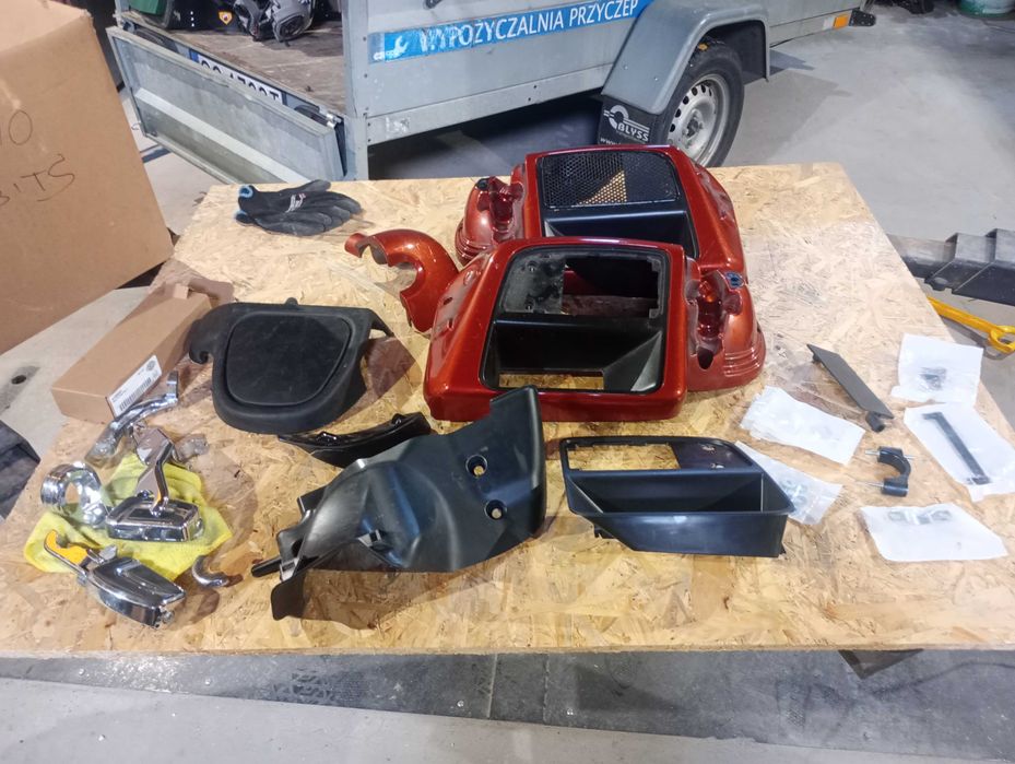 Gołębnik schowek set osłona nóg Harley Davidson Electra Road Glide