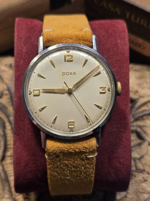 Doxa 9835 B-1 Vintage 1959 IDEALNA Tarcza (Oryginał)ETA 1147